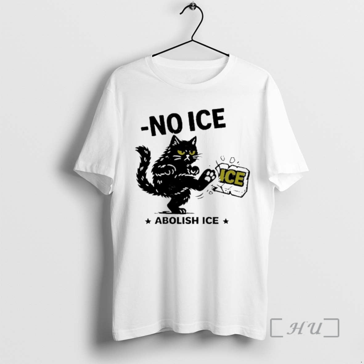 Officials Black Cat No Ice Abolish Ice T-Shirts, Hoodie, Sweatshirt | VibeTeeNation.com