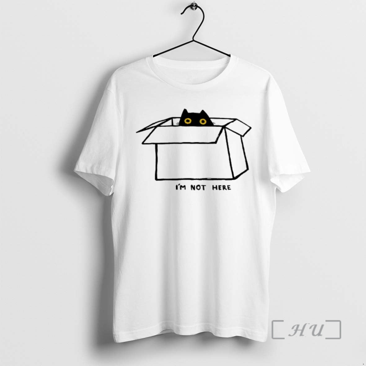 Officials Black Cat Im Not Here T-Shirts, Hoodie, Sweatshirt | VibeTeeNation.com