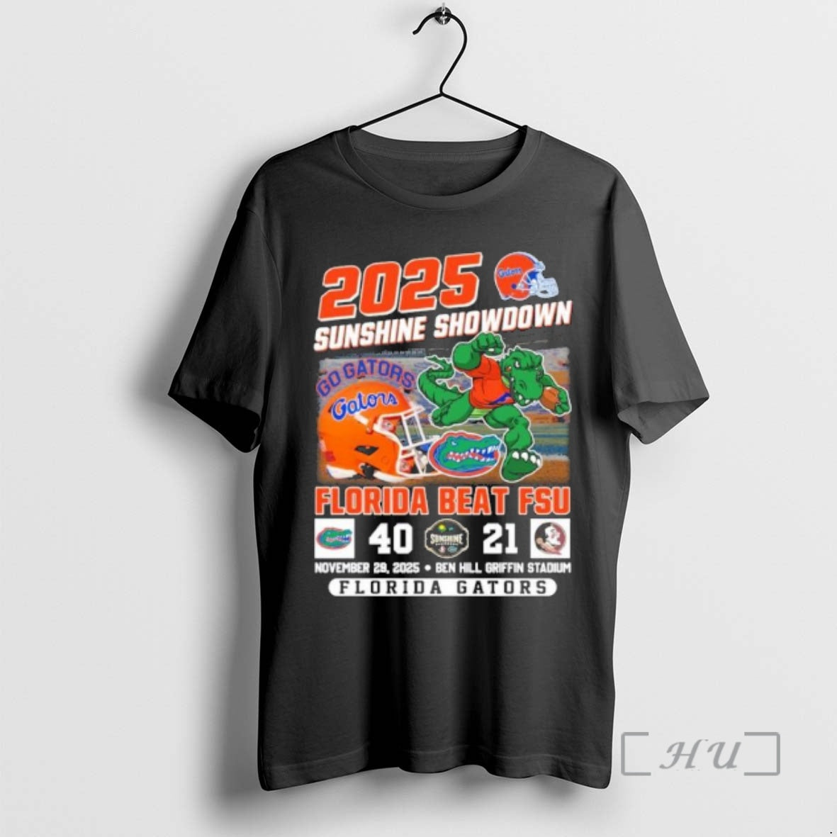 Officials Florida Gators Beat Fsu 2025 Sunshine Showdown Champions 40 21 Score Premium T Shirts Hoodie, Sweatshirt