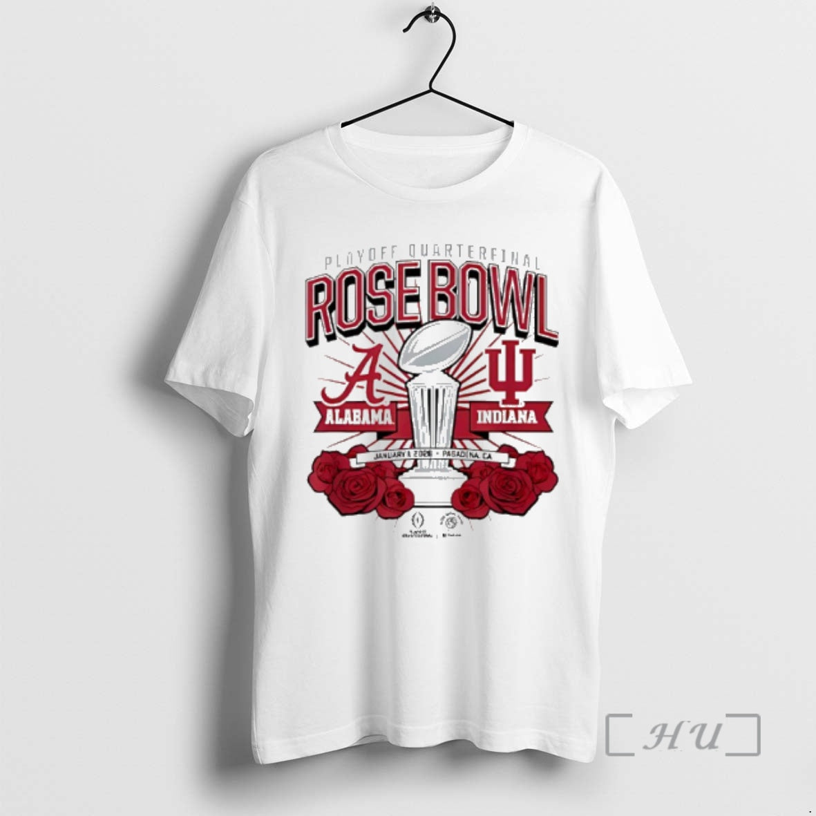 Officials Indiana Vs Alabama Playoff Quarterfinal Rose Bowl January 1 2026 Premium T Shirts Sweater Hoodie, Sweatshirt