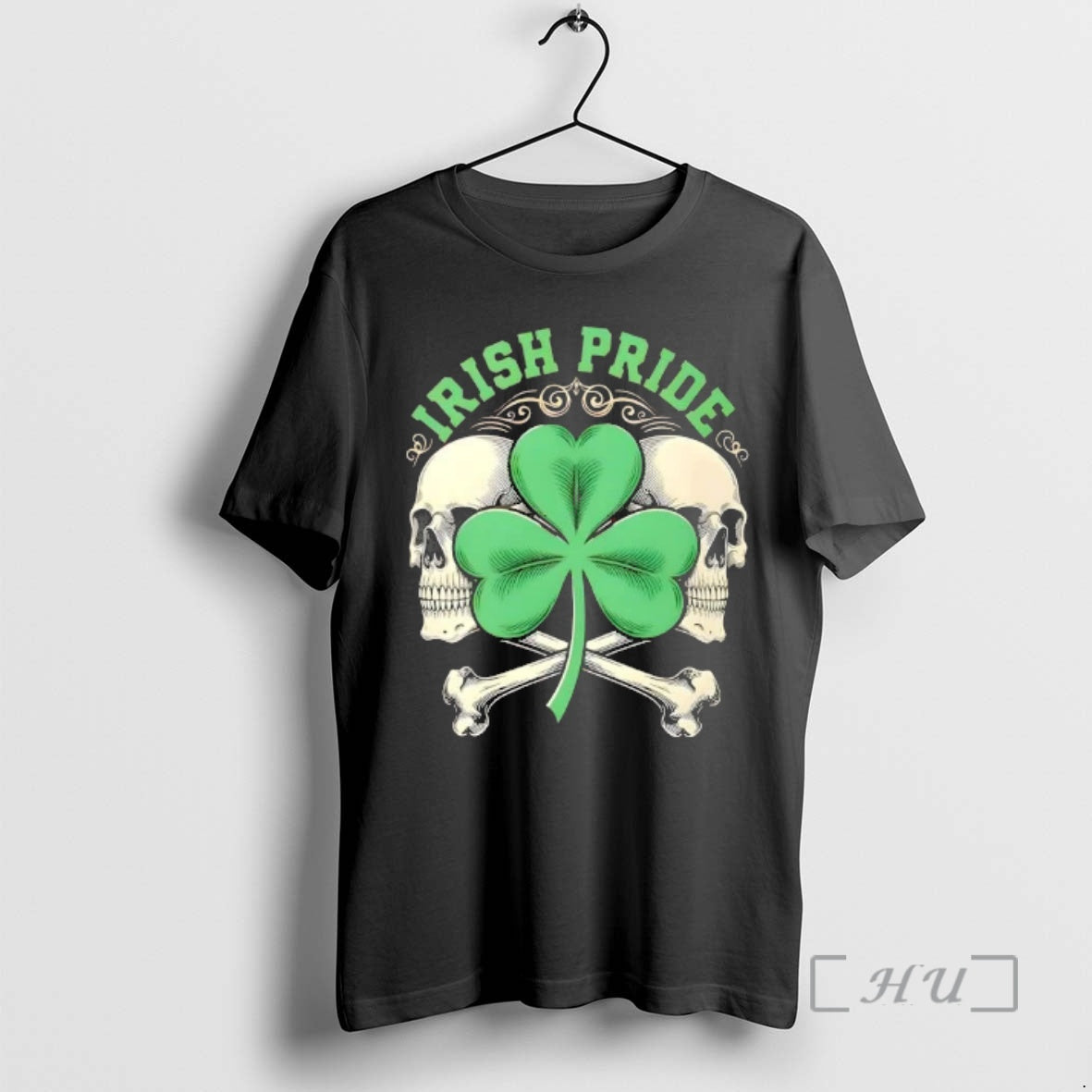 Officials Irish Pride Skull And Shamrock Celtic Edgy T-Shirts, Hoodie, Sweatshirt | VibeTeeNation.com