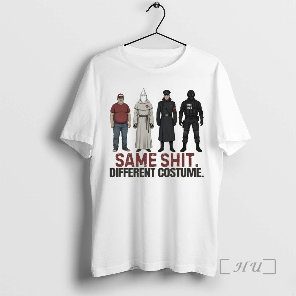Officials Kkk Police Same Shit Different Costume Maga Political T-Shirts, Hoodie, Sweatshirt | VibeTeeNation.com