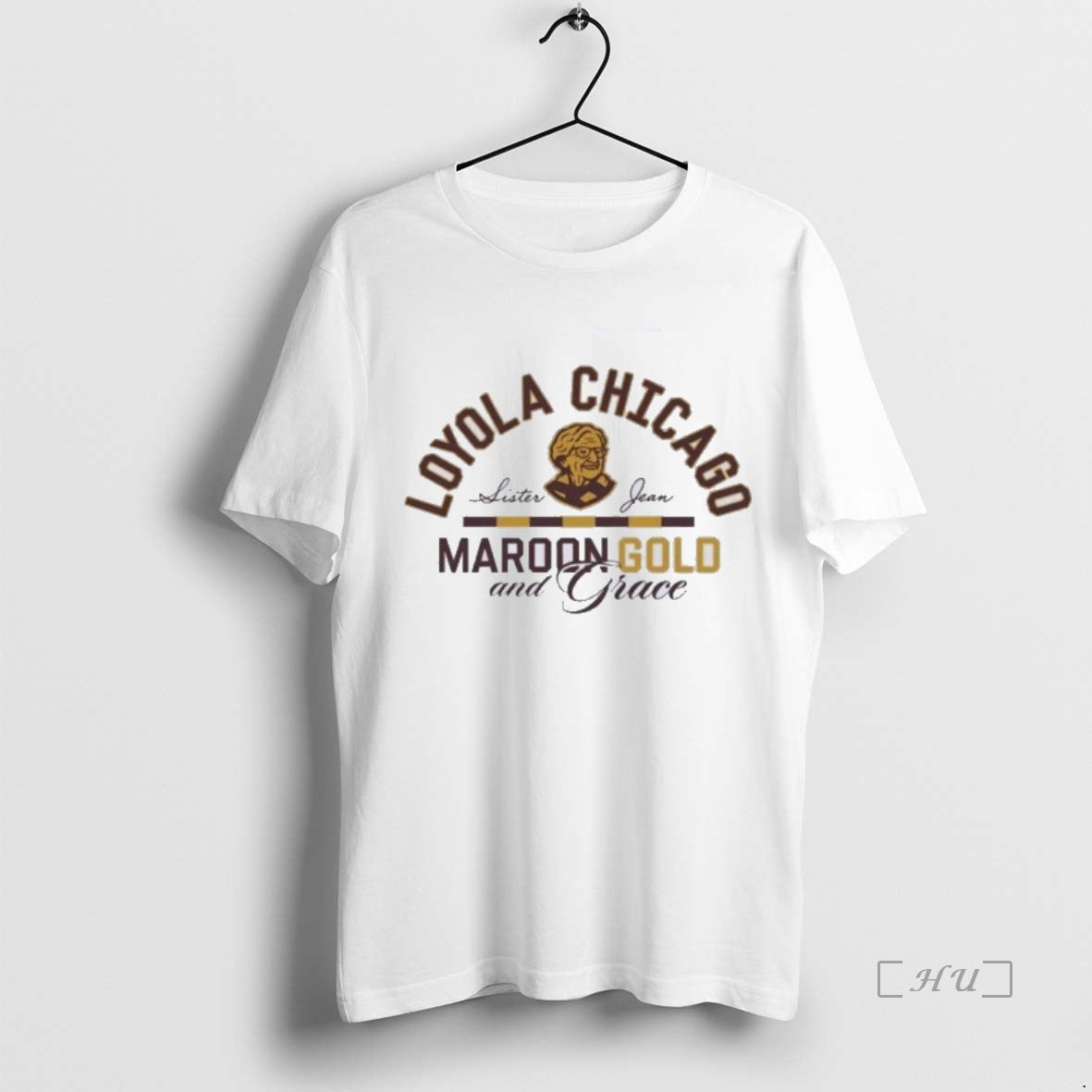Officials Loyola Chicago Basketball Sister Jean Maroon Gold And Grace T-Shirts, Hoodie, Sweatshirt | VibeTeeNation.com
