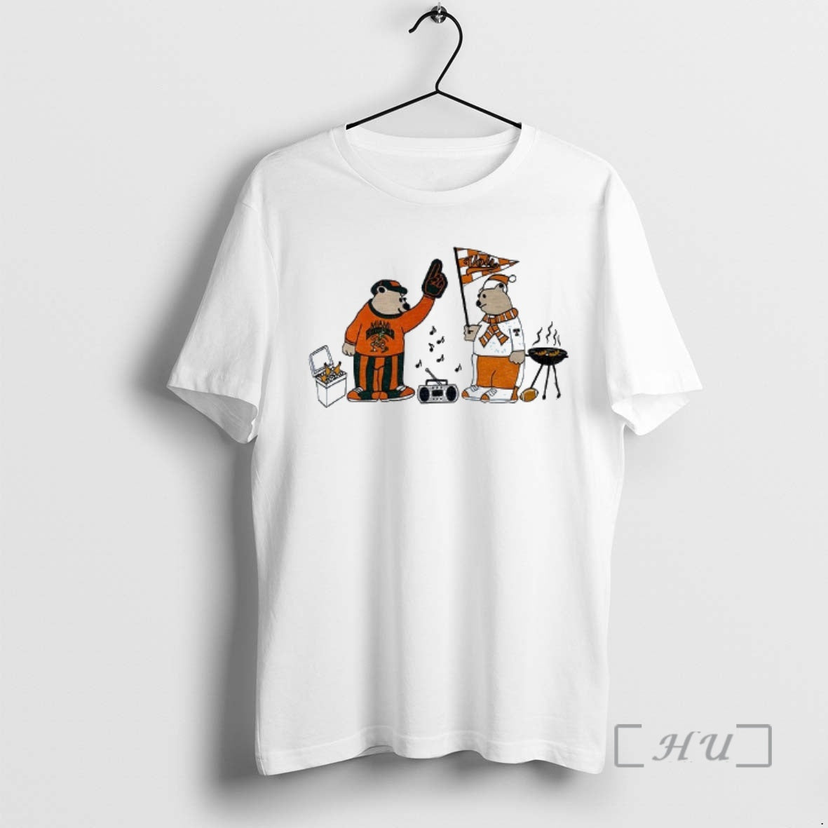 Officials Miami Hurricanes Vs Tennessee Volunteers Tailgating Fan Bears T-Shirts, Hoodie, Sweatshirt | VibeTeeNation.com