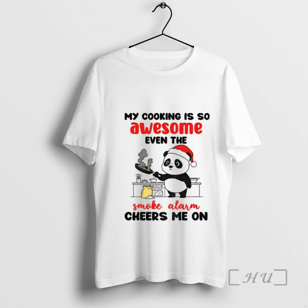 Officials Panda Santa My Cooking Is So Awesome Even The Smoke Alarm Cheers Me On T-Shirts, Hoodie, Sweatshirt