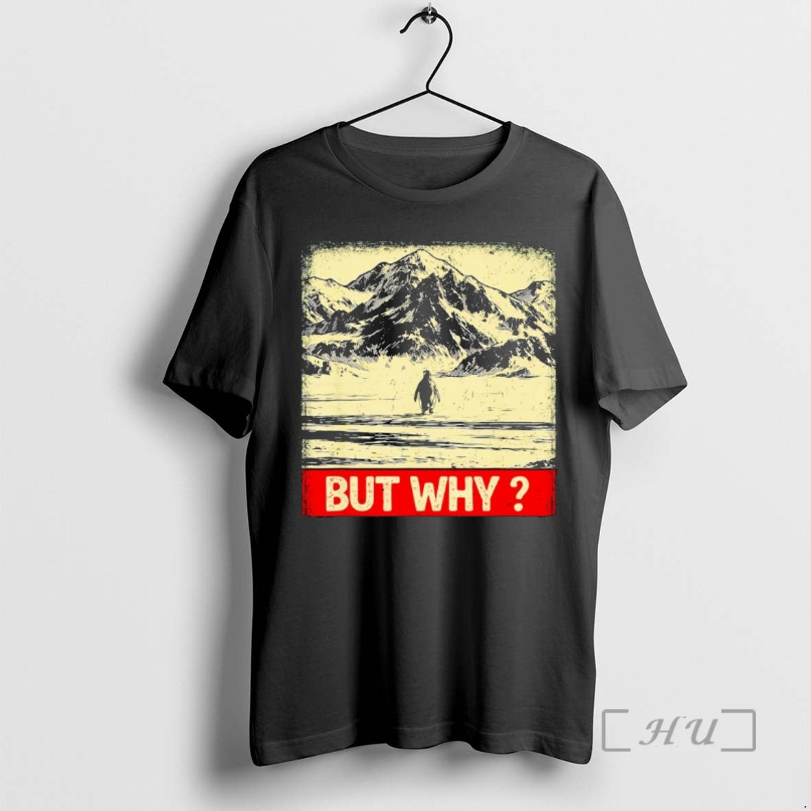 Officials Penguin But Why Head Towards The Mountains Penguins Meme T-Shirts, Hoodie, Sweatshirt | VibeTeeNation.com