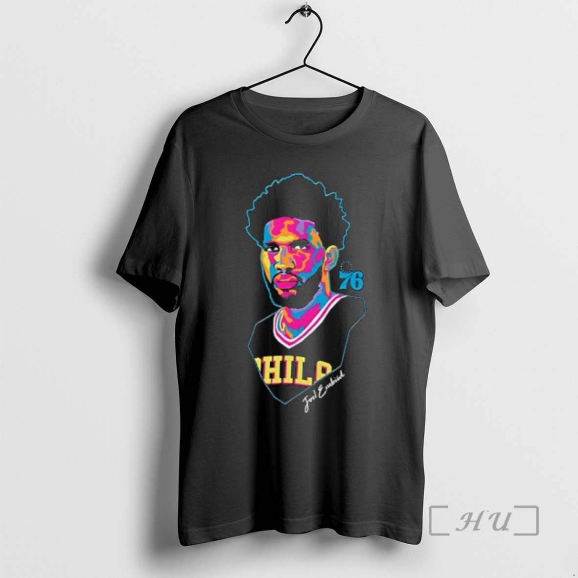 Officials Philadelphia 76ers Joel Embiid Artist Design T-Shirts, Hoodie, Sweatshirt | VibeTeeNation.com