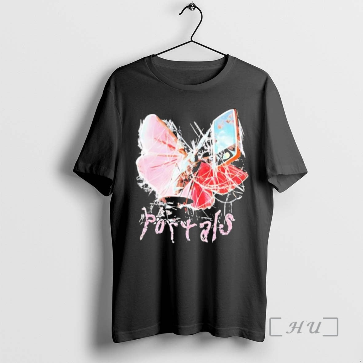 Officials Portals Melanie Martinez Pink Butterfly Abstract T-Shirts, Hoodie, Sweatshirt | VibeTeeNation.com