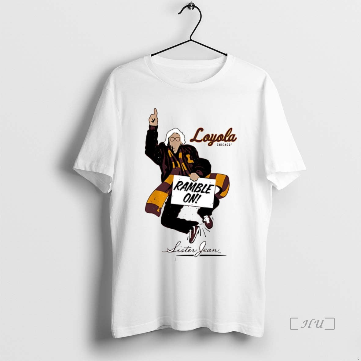 Officials Ramble On Sister Jean Loyola University Chicago Ramblers Circle T-Shirts, Hoodie, Sweatshirt | VibeTeeNation.com