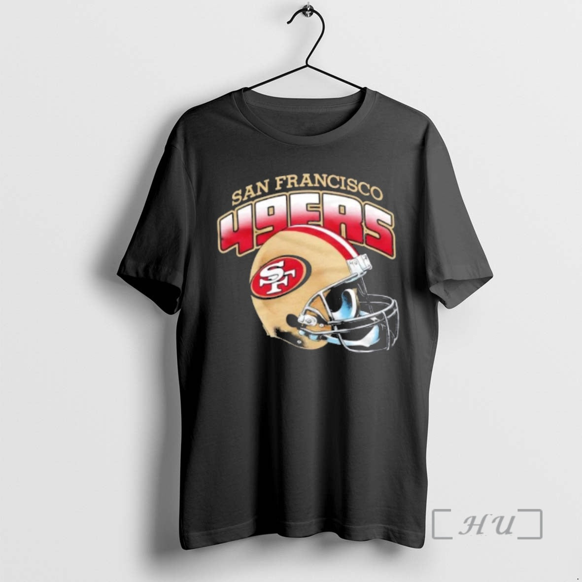 Officials San Francisco 49ers Gradient Football Helmet T-Shirts, Hoodie, Sweatshirt | VibeTeeNation.com