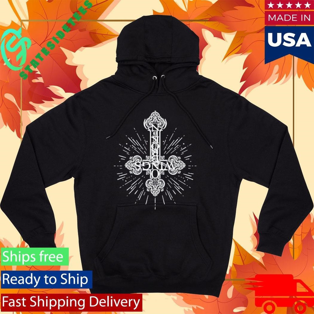 On Broken Wings Crucifix Shirt