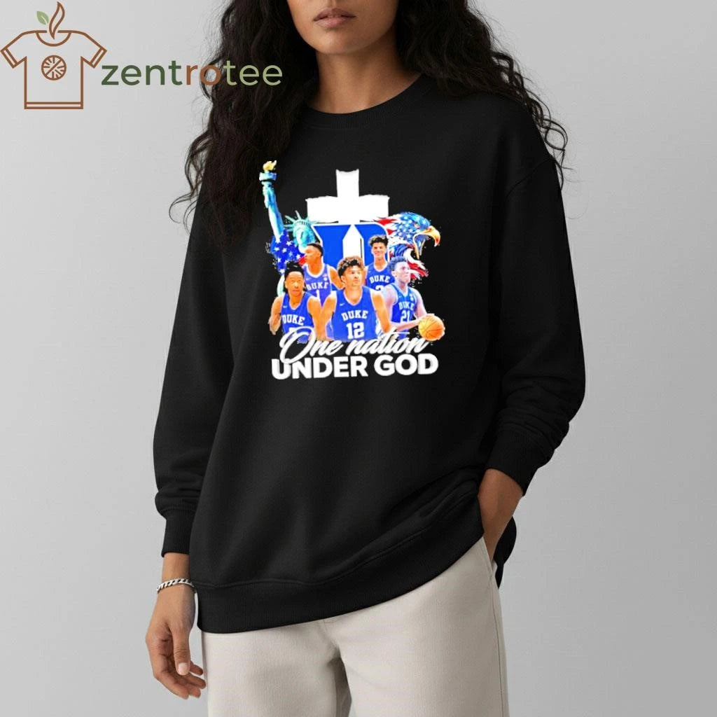 One Nation Under God Duke Men’s Basketball photo vintage shirt