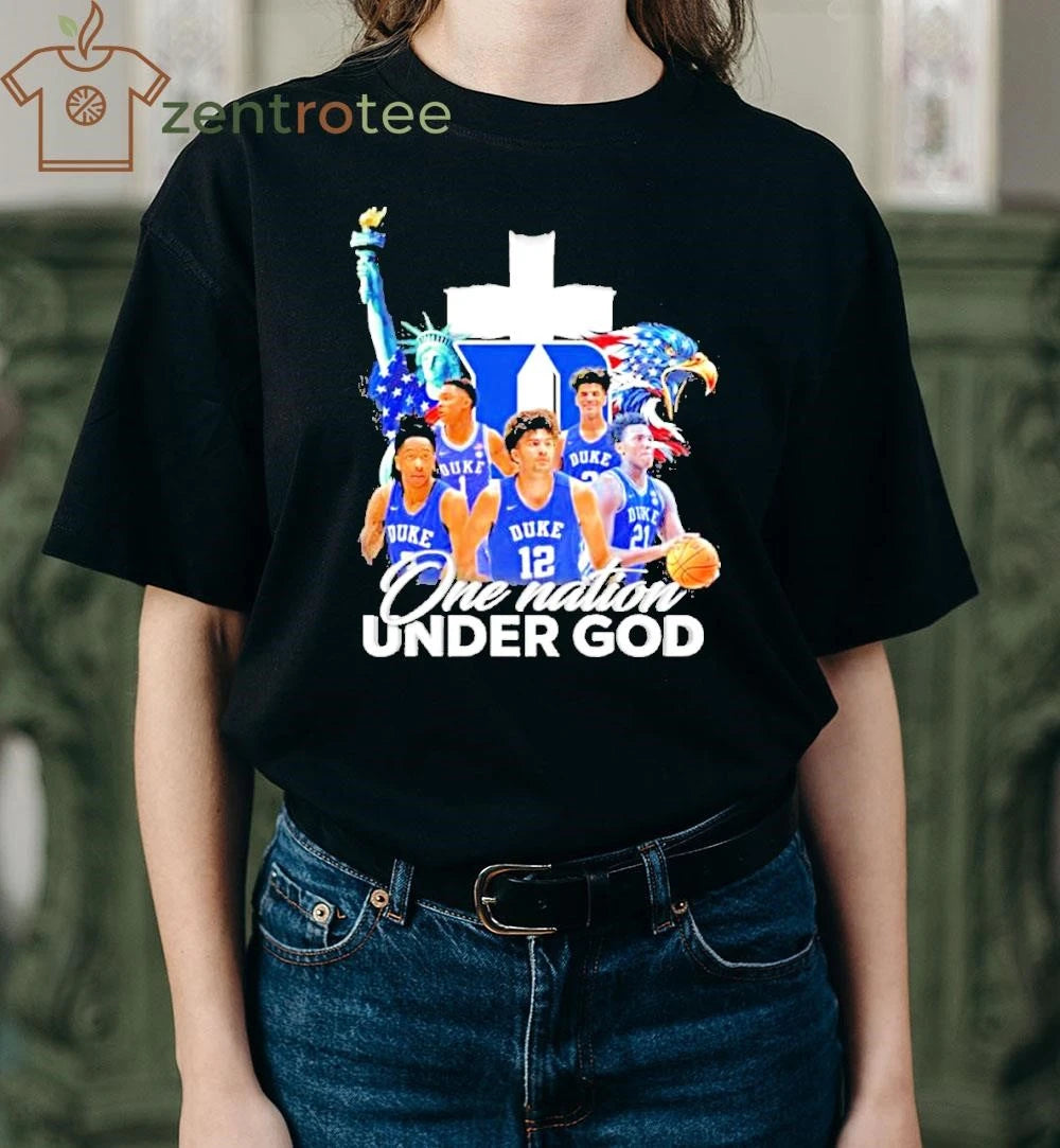 One Nation Under God Duke Men’s Basketball photo vintage shirt