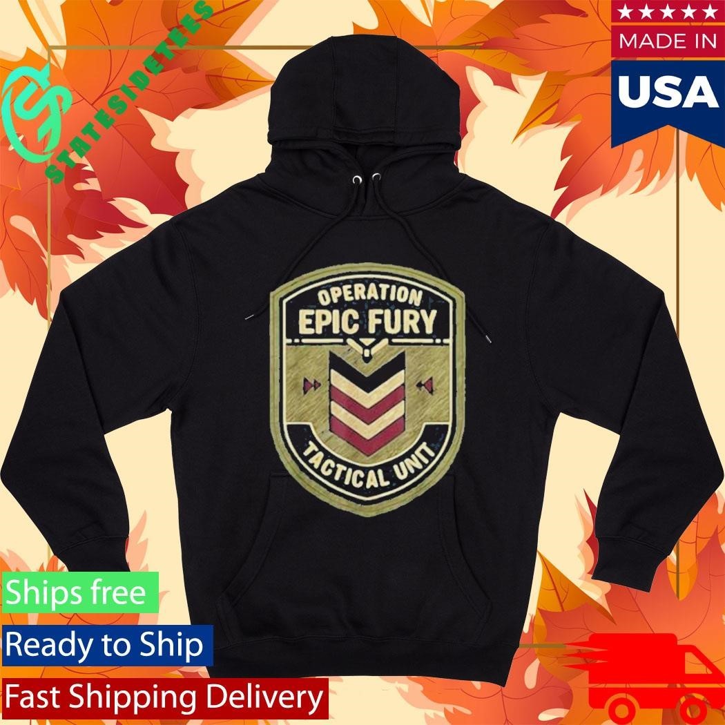 Operation Epic Fury The Retro 90s Command Patch T-Shirt