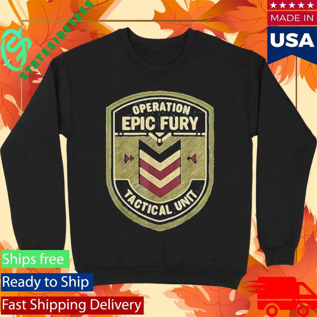 Operation Epic Fury The Retro 90s Command Patch T-Shirt