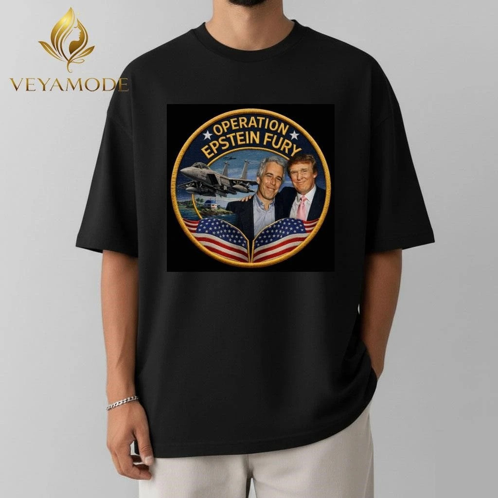 Operation Epstein Fury Trump circle tee