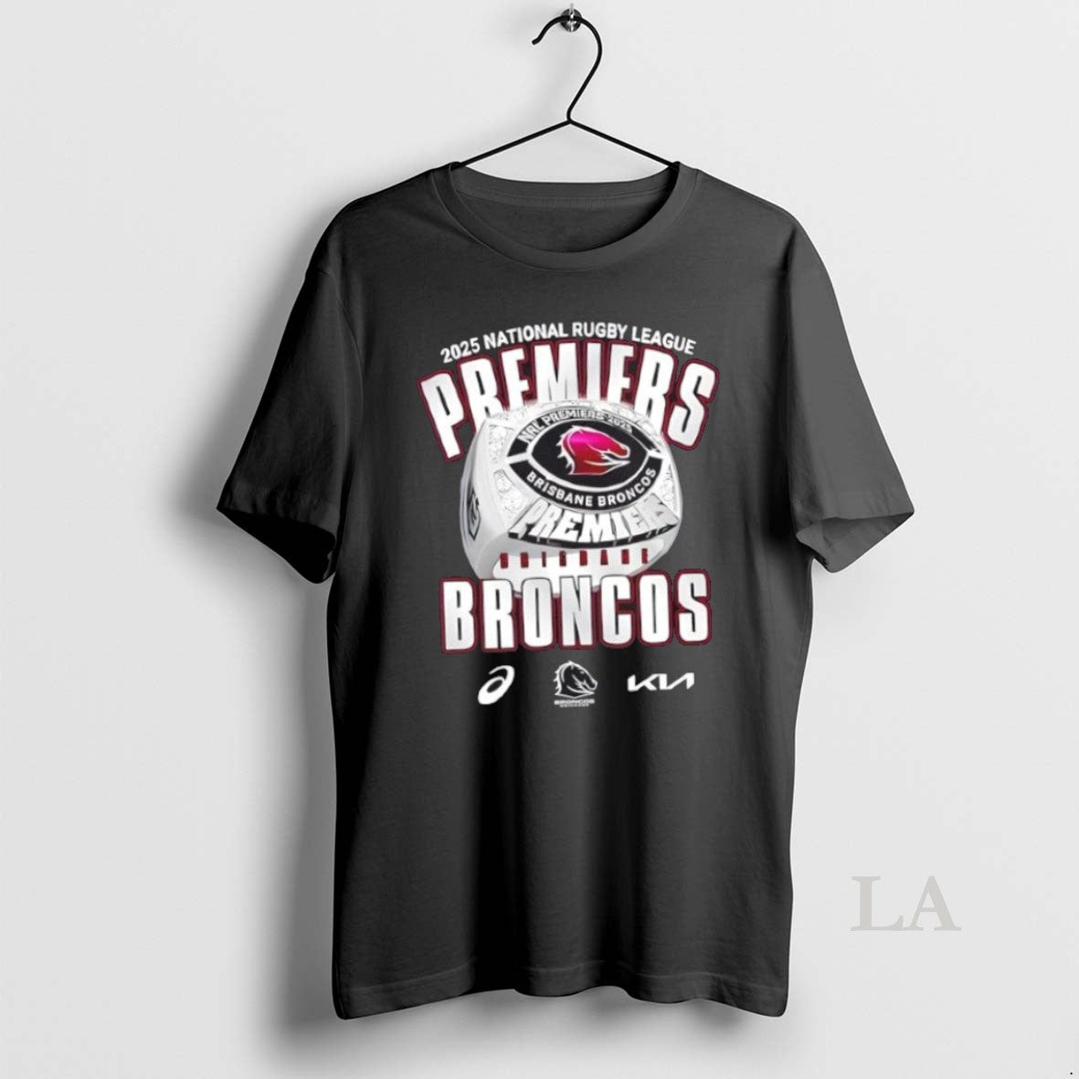 Original 2025 National Rugby League Premiers Brisbane Broncos Logo 2 Sided