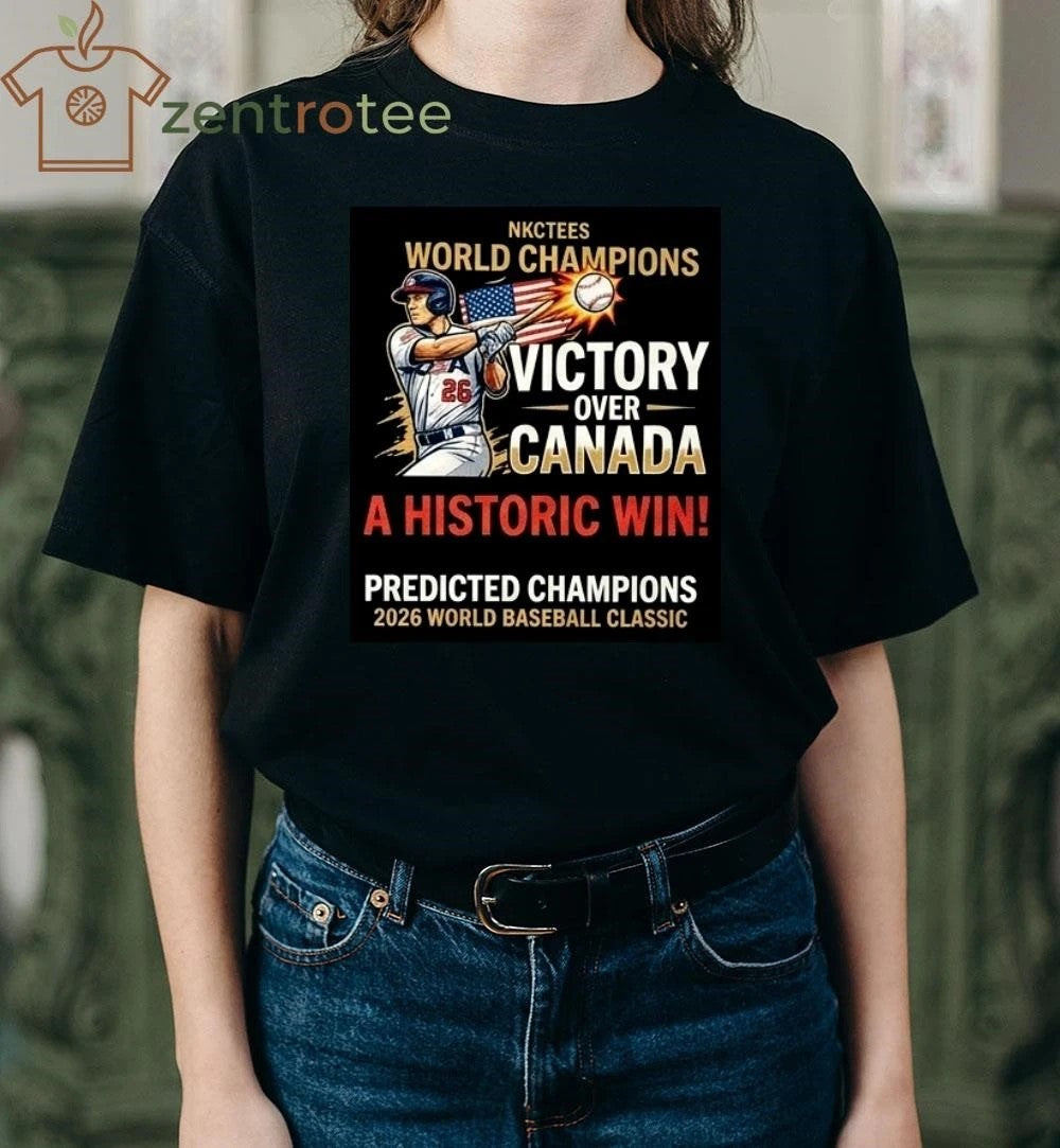 Original 2026 World Baseball Classic Team USA vs Canada T-Shirt – A Historic Win Special Edition