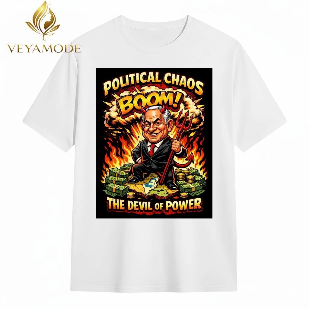 Original Benjamin Netanyahu Devil Political chaos boom money shirt