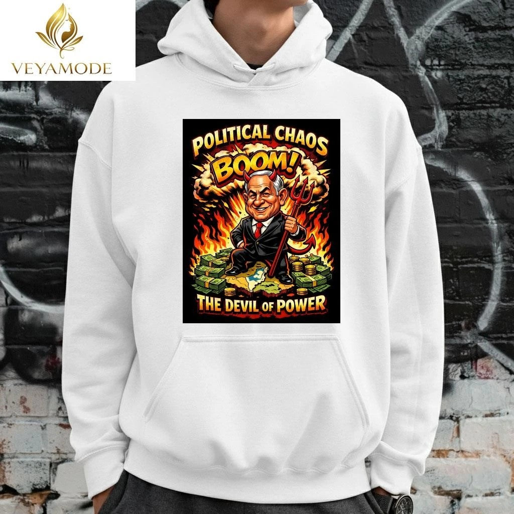 Original Benjamin Netanyahu Devil Political chaos boom money shirt