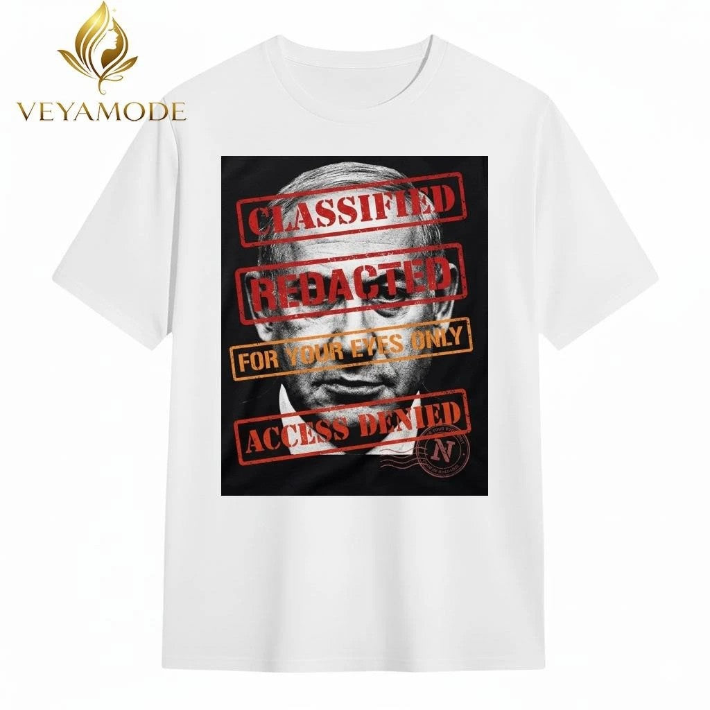 Original Benjamin Netanyahu dead Classified Redacted For your eyes only Access Denied shirt