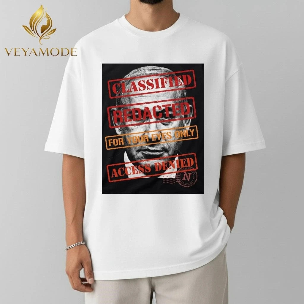 Original Benjamin Netanyahu dead Classified Redacted For your eyes only Access Denied shirt