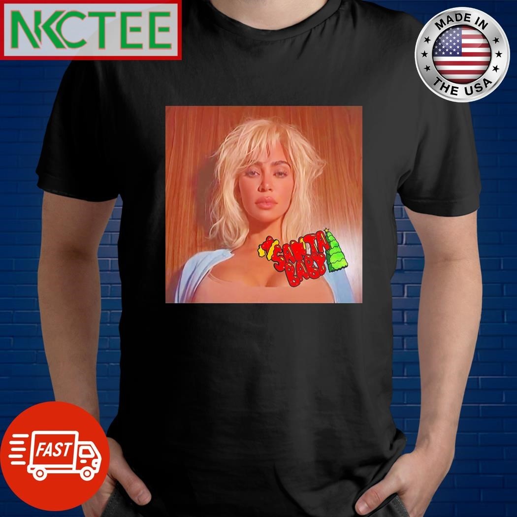 Original Kim Kardashian Santa Baby shirt