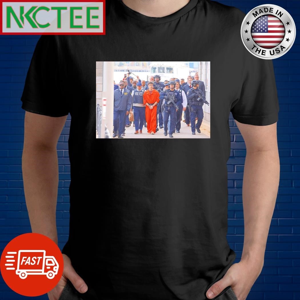 Original Luigi Mangione is escorted by a large number of police officers shirt