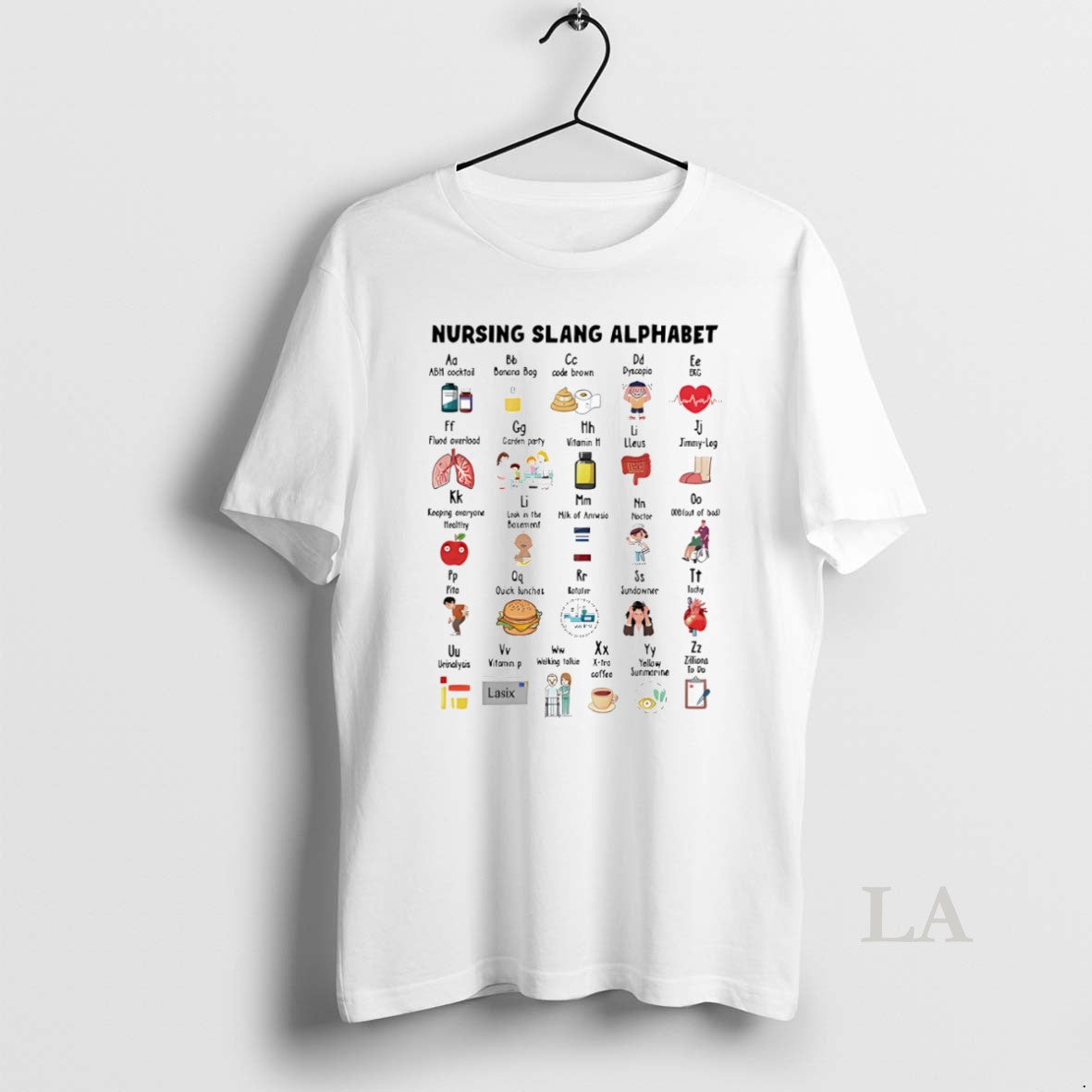 Original Nursing Slang Alphabet T-Shirts, Hoodie, Sweatshirt | VibeTeeNation.com
