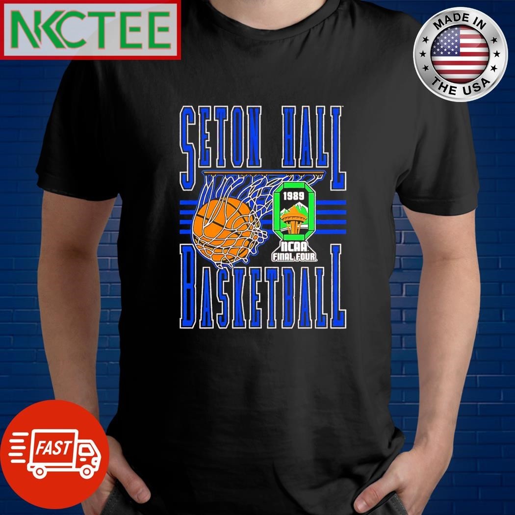 Original Seton hall 1989 ncaa final four basketball shirt