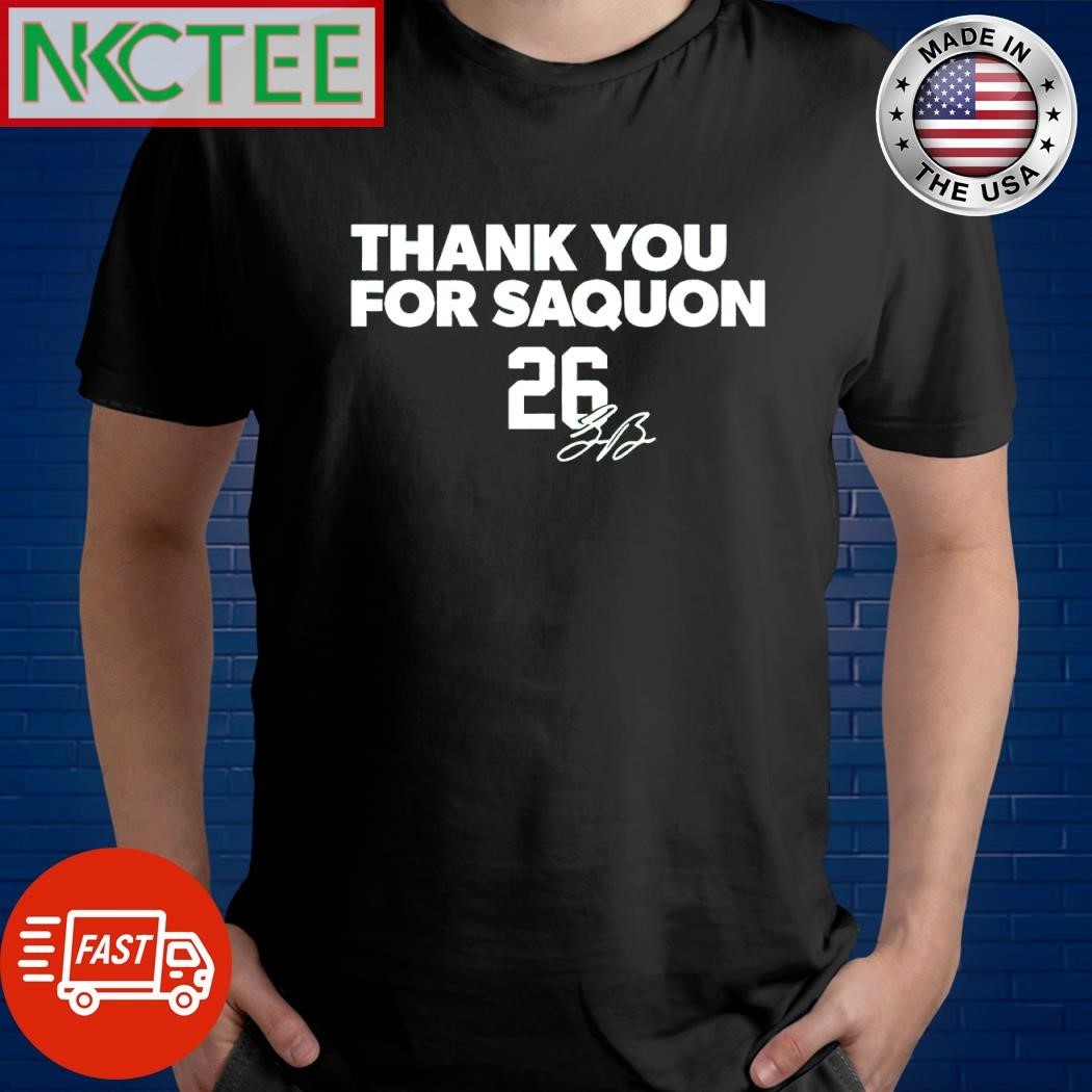 Original Thank You For Saquon Barkley 26 signature shirt