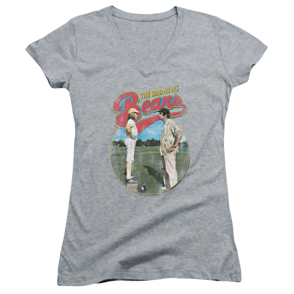 Bad News Bears Vintage - Juniors V-Neck T-Shirt