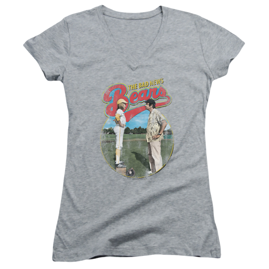 Bad News Bears Vintage - Juniors V-Neck T-Shirt
