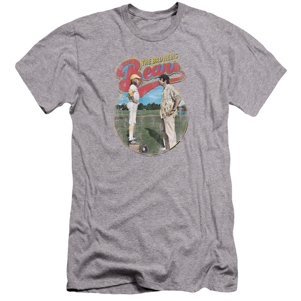 Bad News Bears Vintage Premium Bella Canvas Slim Fit Mens T Shirt Athletic Heather