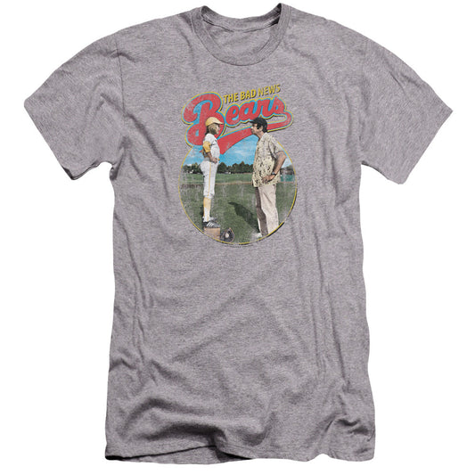 Bad News Bears Vintage Premium Bella Canvas Slim Fit Mens T Shirt Athletic Heather