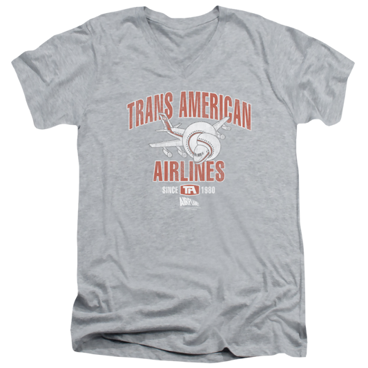 Airplane Trans American - Men's V-Neck T-Shirt