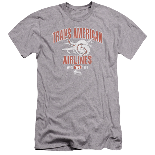 Airplane Trans American - Men's Premium Slim Fit T-Shirt