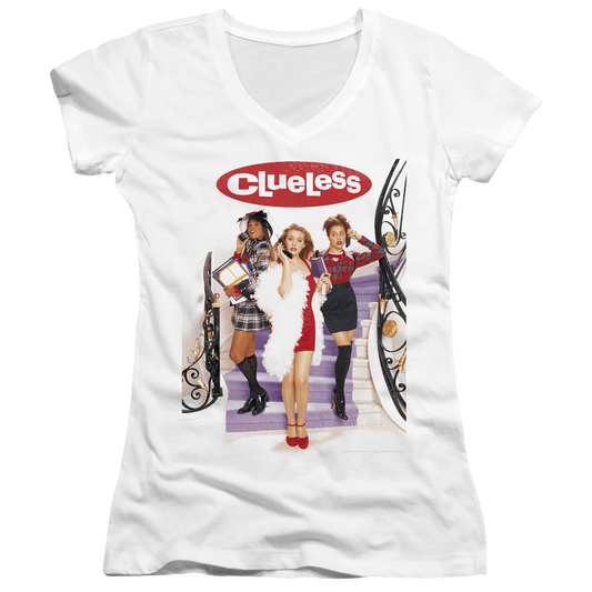 Clueless Clueless Poster - Juniors V-Neck T-Shirt