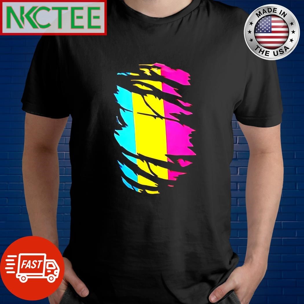 Pansexual Lgbtq paint shirt