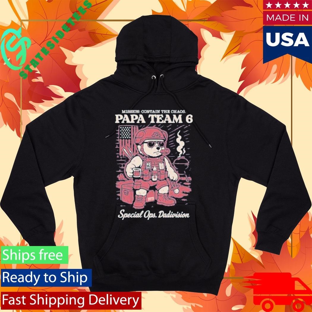Papa Team 6 Bear Special Ops Dadivision Shirt