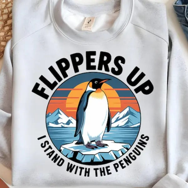 Penguins RESIST shirt, Flippers Up , Funny Tariffs ,Resistance Protest ,Heard Islandstyle{n002}2