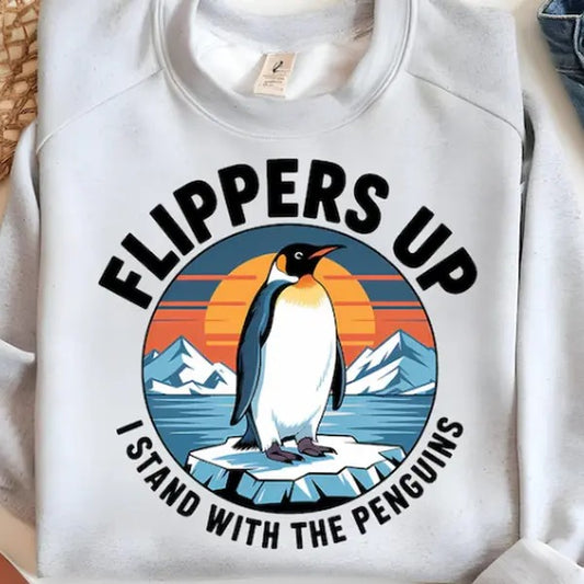 Penguins RESIST shirt, Flippers Up , Funny Tariffs ,Resistance Protest ,Heard Islandstyle{n002}2