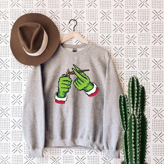 Pothead Christmas Sweater, Cannabis Christmas T-shirt, Marijuana Sweatshirt, Adult Christmas Shirt, Funny Christmas Sweatshirt