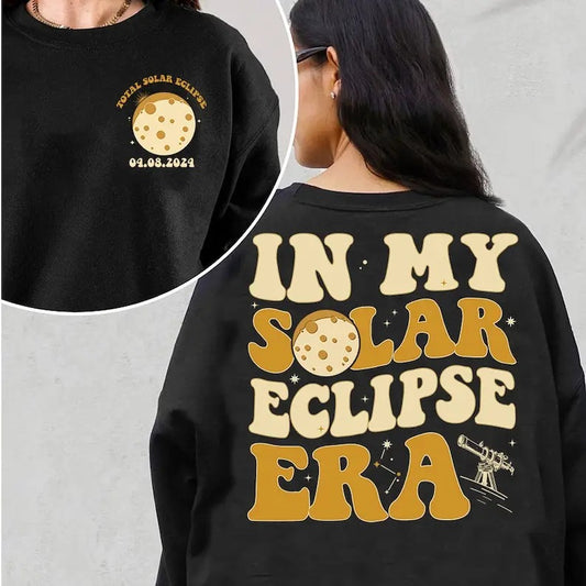 Premium  Total Solar Eclipse 2024 Shirt American Place April 8th 2024 Shirt,Event 2024 In My Solar Eclipse Era Gift for Eclipse Lover Front And Back
