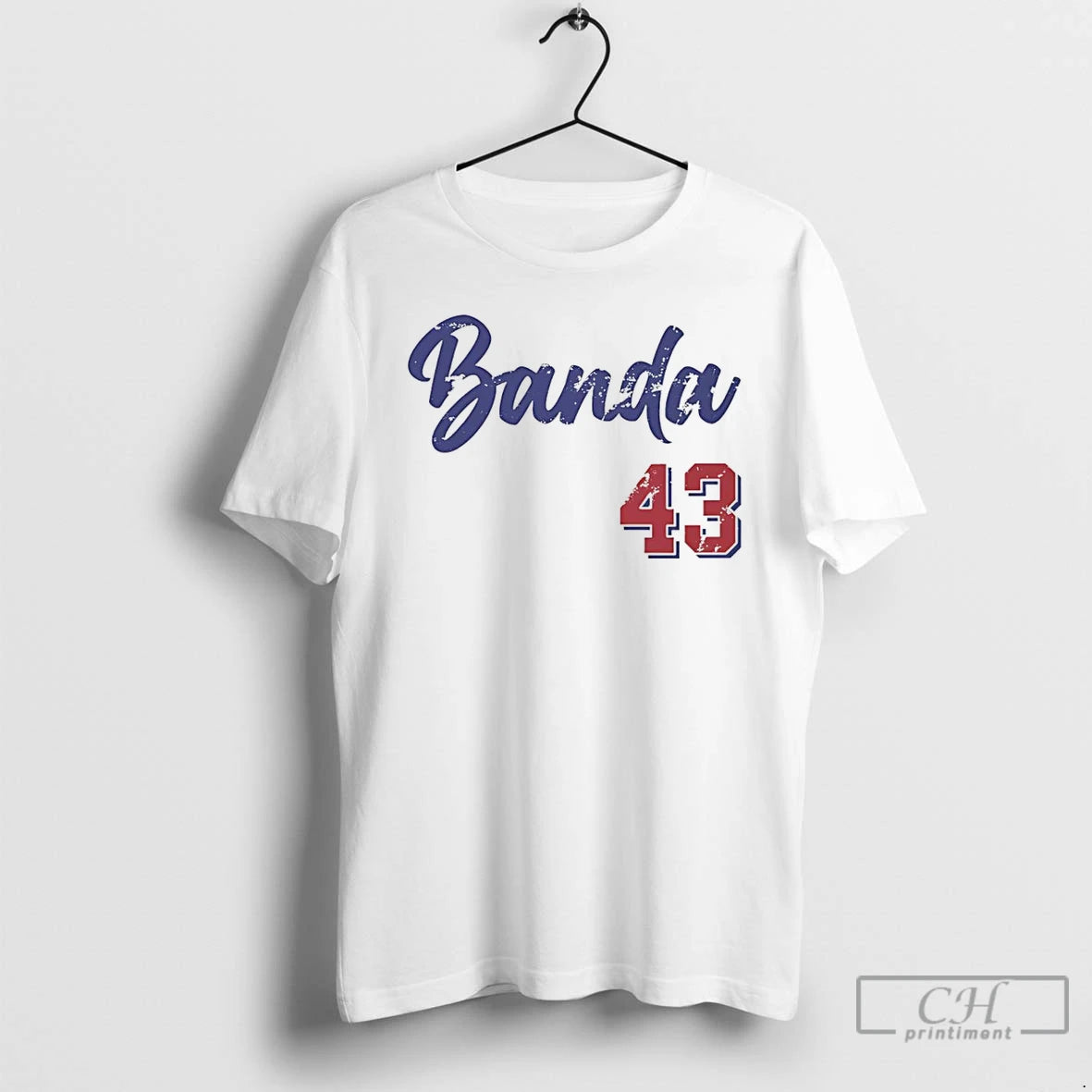 Premium Anthony Banda 43 Los Angeles Dodgers Number And Name Script T-Shirts, Hoodie, Sweatshirt | VibeTeeNation.com