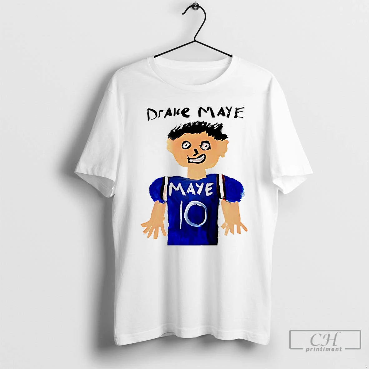 Premium Drake Maye New England Patriots Painting T-Shirts, Hoodie, Sweatshirt | VibeTeeNation.com