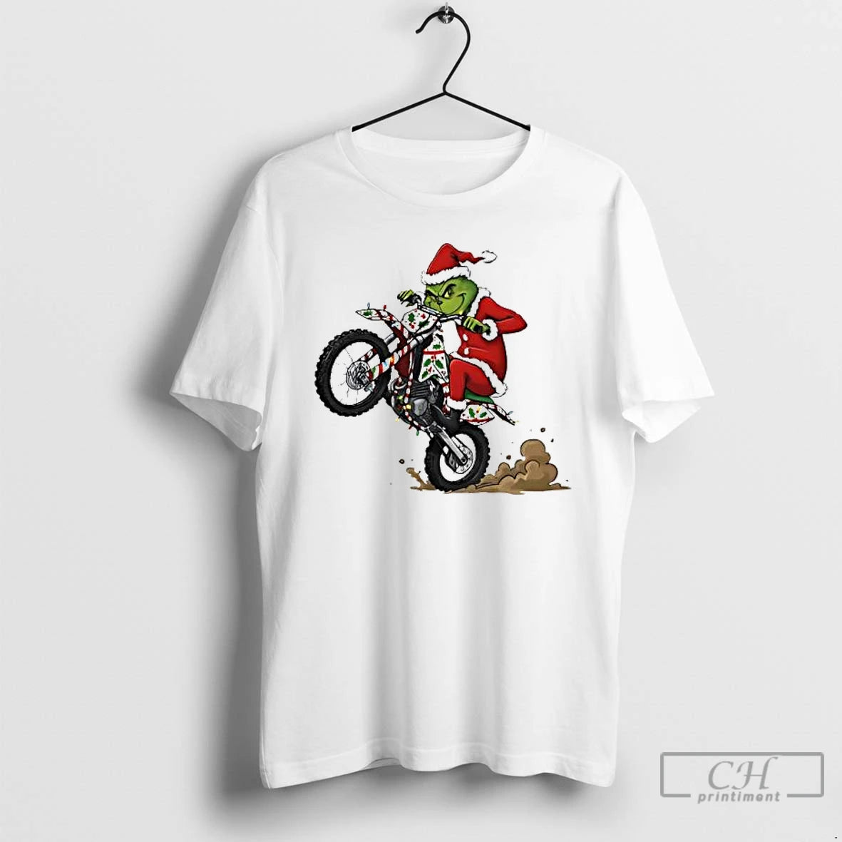 Premium Grinch Motorcycle Xmas Holiday Trends Stylish T-Shirts, Hoodie, Sweatshirt | VibeTeeNation.com
