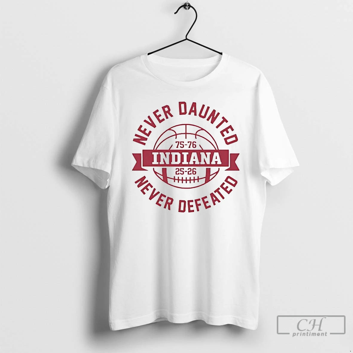 Premium Indiana Hoosiers 50 Years In The Making Never Daunted Never Defeated T Shirts Sweater Hoodie, Sweatshirt