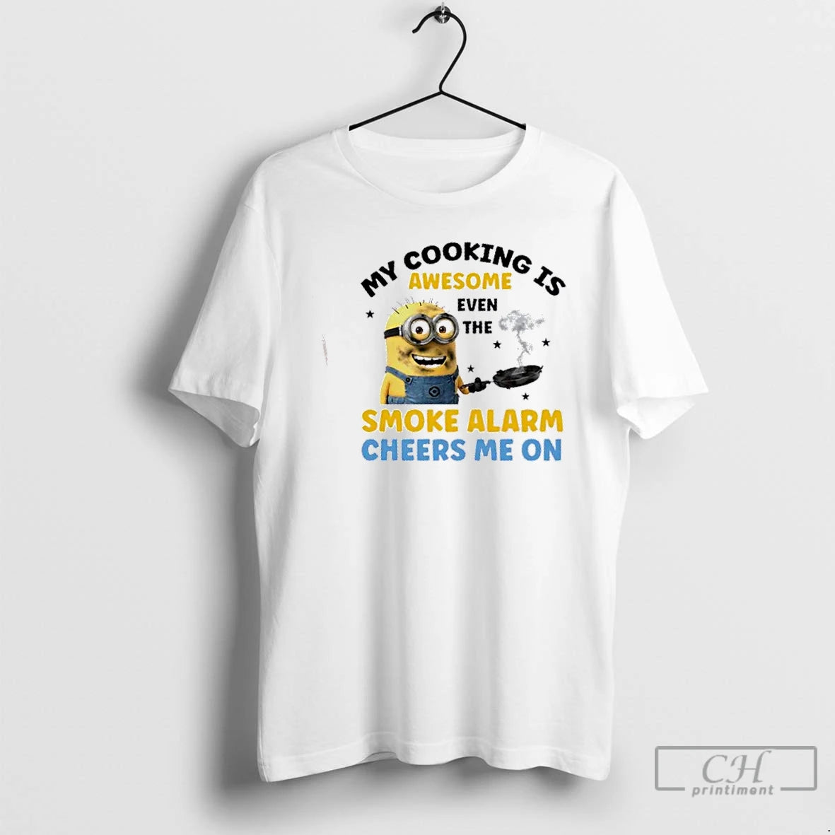 Premium Minions My Cooking Is Awesome Even The Smoke Alarm Cheers Me On T Shirts Hoodie, Sweatshirt | VibeTeeNation.com