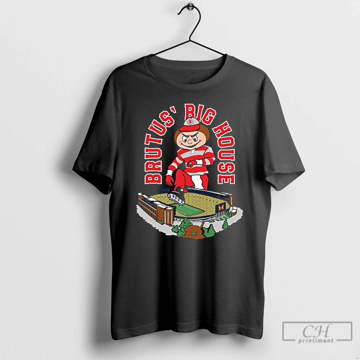 Premium Ohio State Buckeyes Brutus Big House Mascot T-Shirts, Hoodie, Sweatshirt | VibeTeeNation.com